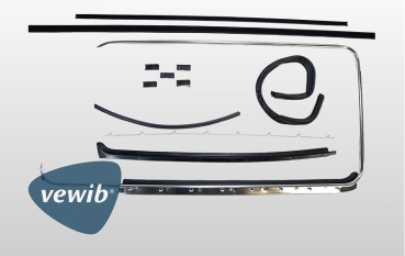 VW Bus T2 Türdichtung, T2 Fensterkit DrehfensterFenster, T2 Beifahrertür Dichtungssatz, Bulli T2 Ersatzteile, Fensterzierrahmen Dichtung T2.